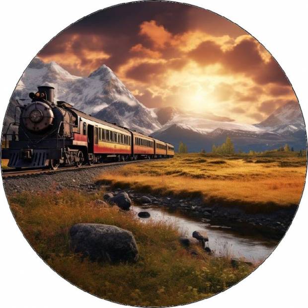 Essbarer Papierzug im Querformat 19,5cm