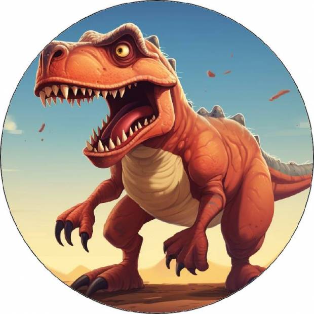 Essbares Papier Tyrannosaurus Rex 19,5cm