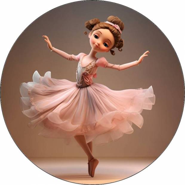 Essbares Papier kleine Ballerina 19,5cm