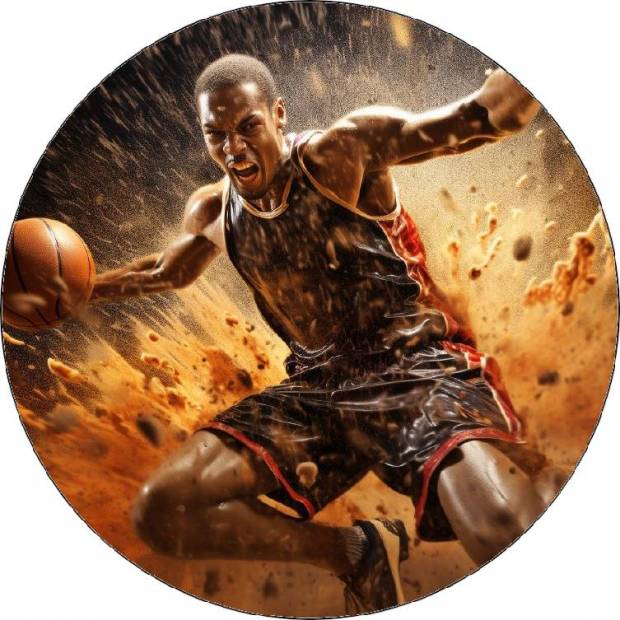 Essbarer Papier-Basketballspieler 19,5cm