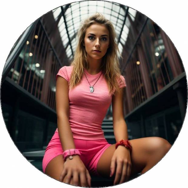 Essbarer Papier-Tennisspieler sitzend 19,5cm