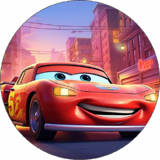 Essbares Papier Cars Lightning Mc Queen 19,5cm