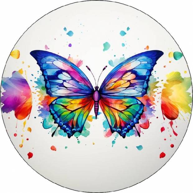 Essbare Papierschmetterlinge 19,5 cm