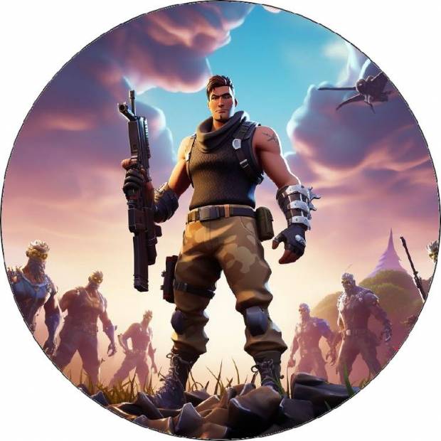Essbares Papier Fortnite Spiel Shooter 19,5cm
