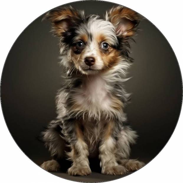 Essbares Papier Border Collie Welpe 19,5cm