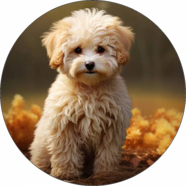 Essbarer Papierwelpe weiß 19,5cm