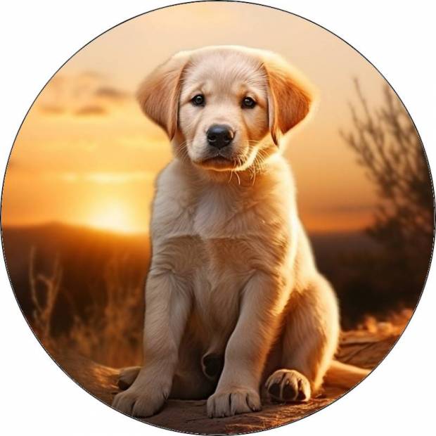 Essbarer Papierwelpe Labrador 19,5cm