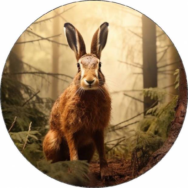 Essbares Papierkaninchen im Wald 19,5cm