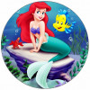Essbares Papier Ariel kleine Meerjungfrau 19,5 cm