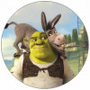 Essbares Papier Shrek und Esel 19,5 cm