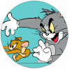 Essbares Papier Tom und Jerry necken 19,5 cm