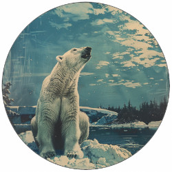 Essbarer Eisbär aus Papier 19,5 cm