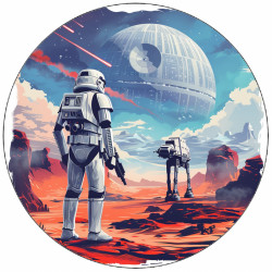 Essbares Papier Star wars fighters 19,5 cm