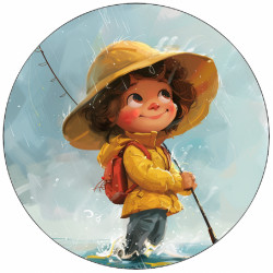 Essbare Papierfischchen am Wasser 19,5 cm