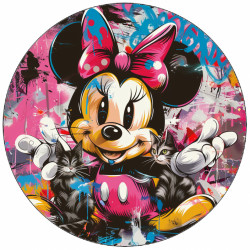Minnie und Katzen 19,5 cm