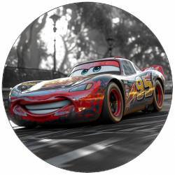 Essbares Papier Cars Lightning at the races 19,5 cm