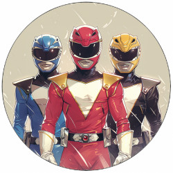Essbares Papier Power Rangers 19,5 cm