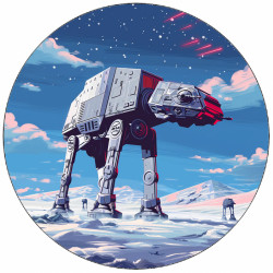 Essbares Papier Star Wars AT-AT Walker heller Hintergrund 19,5 cm