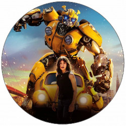 Essbares Papier Transformers Bumblebee in Aktion 19,5 cm