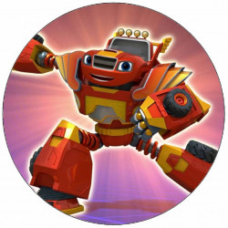 Essbares Papier Flamingo Roboter AJ 19,5 cm