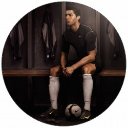 Essbares Papier Cristiano Ronaldo in der Umkleidekabine 19,5 cm