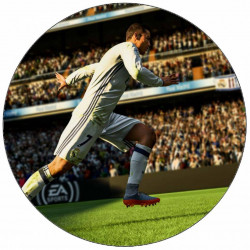 Essbares Papier Cristiano Ronaldo bei dem Spiel 19,5 cm