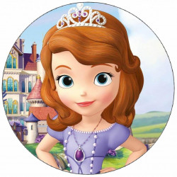 Essbares Papier Prinzessin Sofia erste 19,5 cm