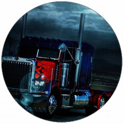 Essbares Papier blauer LKW 19,5 cm