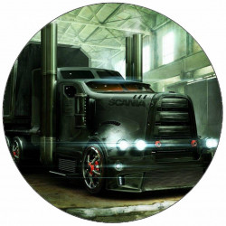 Essbarer Papier-LKW Scania 19,5 cm