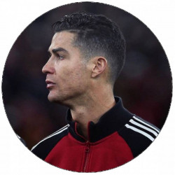 Essbares Papier Cristiano Ronaldo im Profil 19,5 cm