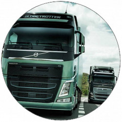 Essbares Papier Volvo Truck grün 19,5 cm