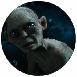 Essbares Papier Herr der Ringe Gollum im Wald 19,5 cm