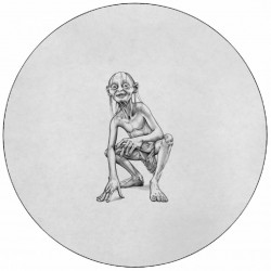 Essbares Papier Herr der Ringe Gollum Bleistift 19,5 cm