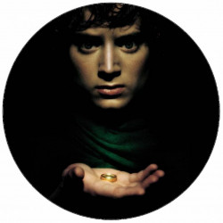 Essbares Papier Herr der Ringe Frodo auf schwarzem Hintergrund 19,5 cm