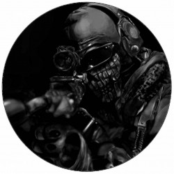 Essbares Papier Call of Duty Mann mit Gewehr 19,5 cm