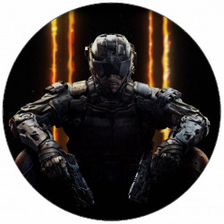 Essbares Papier Call of Duty Mann mit Gewehren 19,5 cm