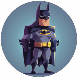 Essbares Papier Batman kleines Logo 19,5 cm