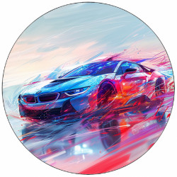 Essbares Papier-Rennauto 19,5 cm