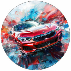 Essbares Papier BMW rot 19,5 cm