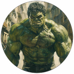 Essbares Papier Hulk in den Straßen der Stadt 19,5 cm