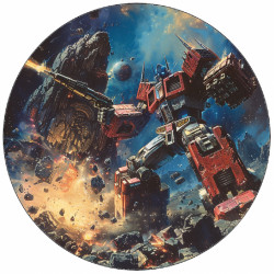 Essbares Papier Transformers Optimus und Megatron 19,5 cm