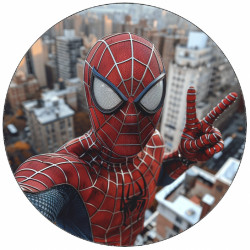 Essbares Papier Spiderman Selfie 19,5 cm