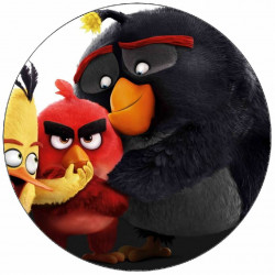 Essbares Papier Angry birds friends 19,5 cm