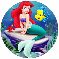 Essbares Papier Ariel kleine Meerjungfrau 19,5 cm
