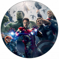 Essbares Papier Avengers Team 19,5 cm