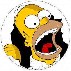 Essbares Papier Homer Simpson 19,5 cm