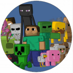 Essbares Papier Minecraft Figuren 19,5 cm