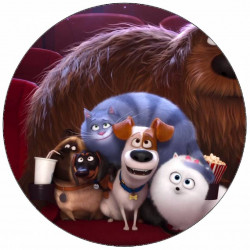 Essbares Papier Geheimes Leben der Haustierfreunde 19,5 cm