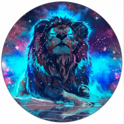 Essbares Papier Farbe Animation brüllender Löwe 19,5 cm