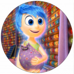 Essbares Papier Im Kopf Freude mit Tasche 19,5 cm